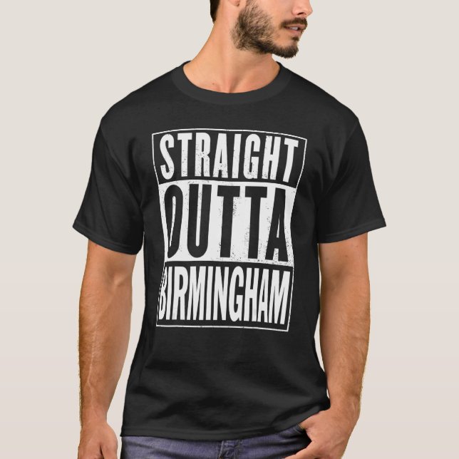 Straight Outta Birmingham Graphic T-Shirt (Vorderseite)