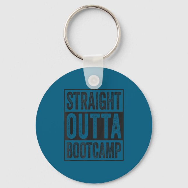 Straight outta bootcamp soldier basic training schlüsselanhänger (Vorderseite)