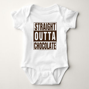 Straight Outta Brown Chocolate Baby Strampler