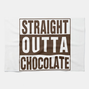 Straight Outta Brown Chocolate Geschirrtuch