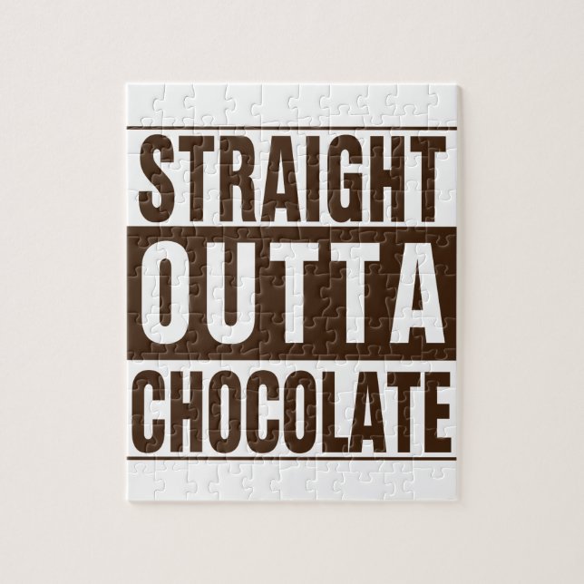 Straight Outta Brown Chocolate Puzzle (Vertikal)