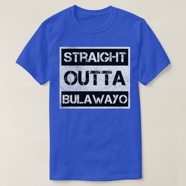 Straight Outta Bulawayo Zimbabwe Vintage Not T-Shirt (Design vorne)