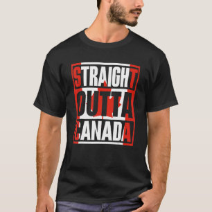 Straight Outta Canada Happy Canada Day 2022 Canadi T-Shirt