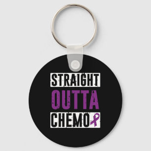 Straight Outta Chemo Bauchspeicheldrüsenkrebs Surv Schlüsselanhänger