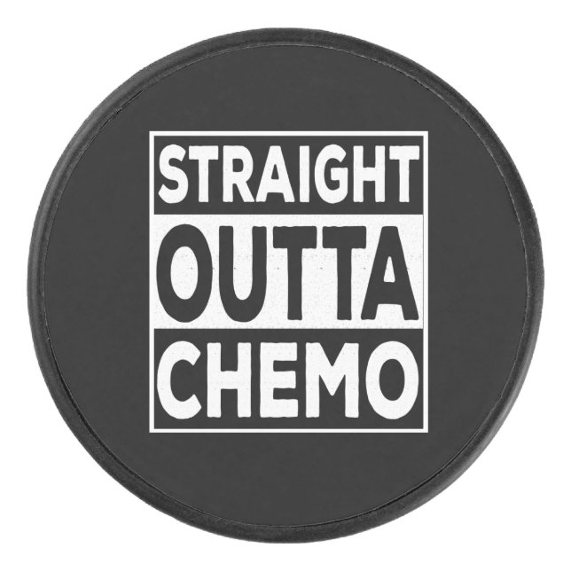 Straight Outta Chemo Eishockey Puck (Vorderseite)
