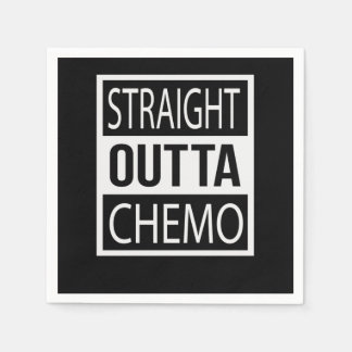 Straight Outta Chemo Funny Battle Cancer Gift Serviette