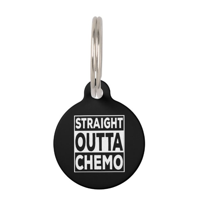 Straight Outta Chemo Haustiermarke (Vorderseite)