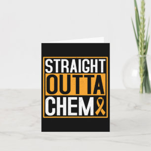 Straight Outta Chemo Kinderkrebs-Bewusstsein Karte