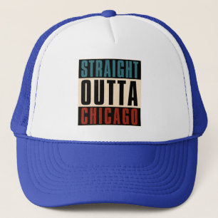 Straight Outta Chicago Illinois IL USA Truckerkappe