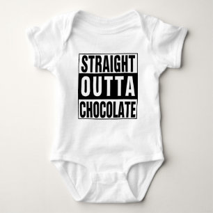 Straight Outta Chocolate Baby Strampler