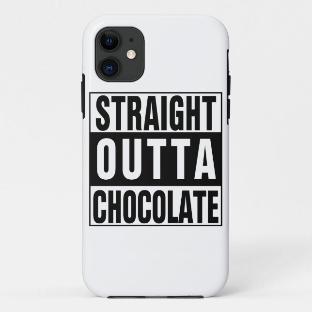 Straight Outta Chocolate Case-Mate iPhone Hülle (Rückseite)