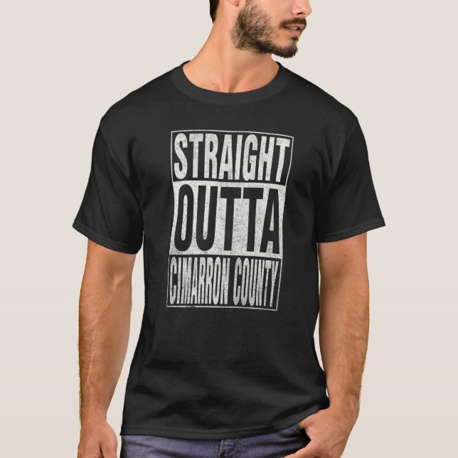 STRAIGHT OUTTA CIMARRON COUNTY Cool Home Quote   T-Shirt (Vorderseite)