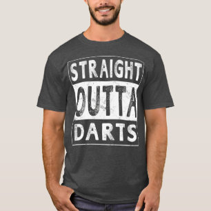 Straight Outta Darts Funny Novelty Geschenk Unisex T-Shirt
