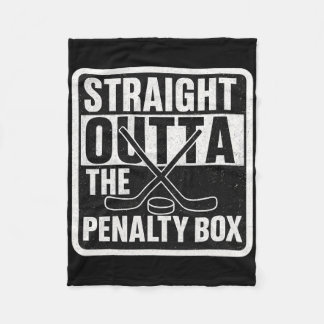 Straight Outta Der Strafbank Eishockeyspieler B Fleecedecke