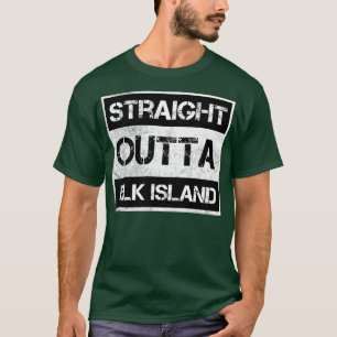 Straight Outta Elk Island National Park Canada Vin T-Shirt