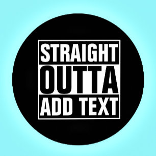 STRAIGHT OUTTA - Fügen Sie Ihren Text hier hinzu/e Sandstein Untersetzer