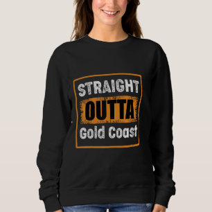 Straight Outta Gold Coast Australien Retro Notfall Sweatshirt