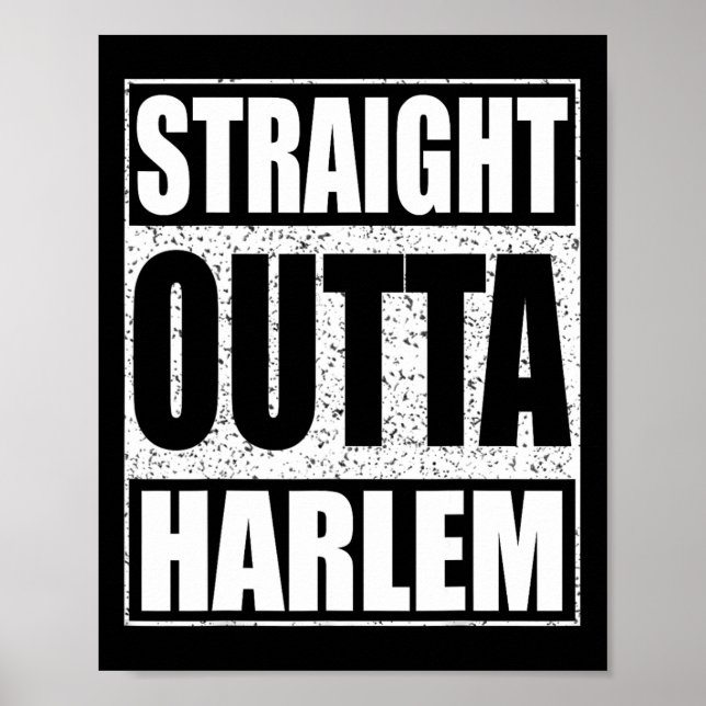 Straight Outta Harlem Poster (Vorne)