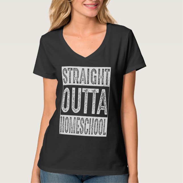 Straight Outta Homeschool   Graduation T-Shirt (Vorderseite)