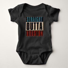 Straight Outta Houston Texas TX USA Baby Strampler