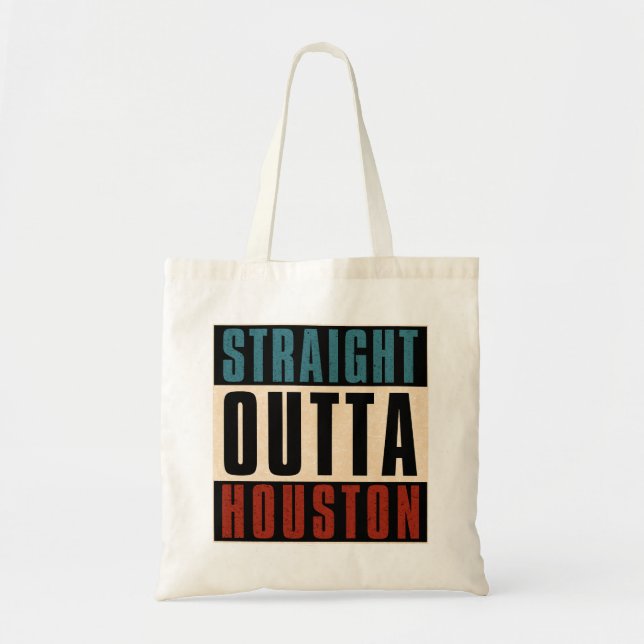 Straight Outta Houston Texas TX USA Tragetasche (Vorne)