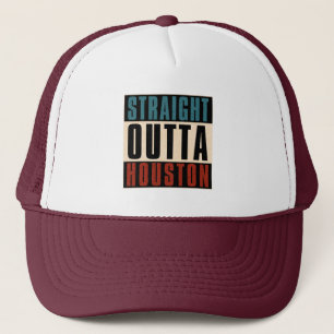 Straight Outta Houston Texas TX USA Truckerkappe