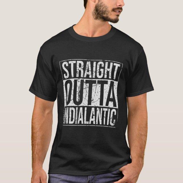 Straight Outta Indialantik Vintag T-Shirt (Vorderseite)