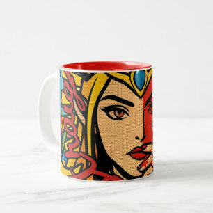 Straight Outta Irkalla Liebe und Wut Zweifarbige Tasse