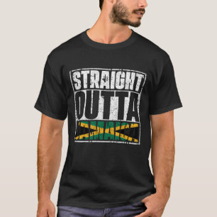 Straight Outta Jamaica Flag T-Shirt
