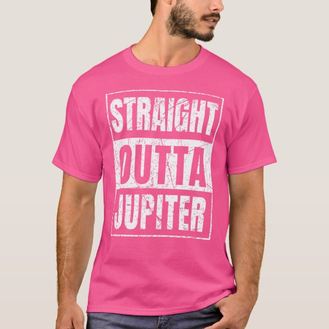 Straight Outta Jupiter Florida T-Shirt (Vorderseite)