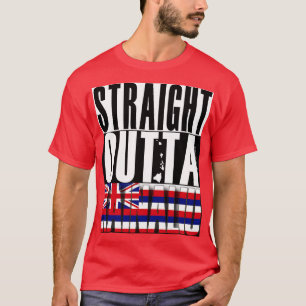 Straight Outta Kainaliu Hawaii State Flag von Hawa T-Shirt