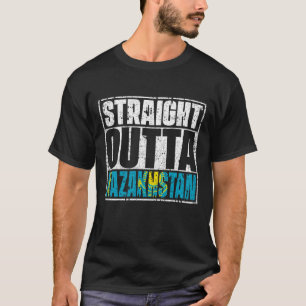 Straight Outta Kasachstan Flag T-Shirt