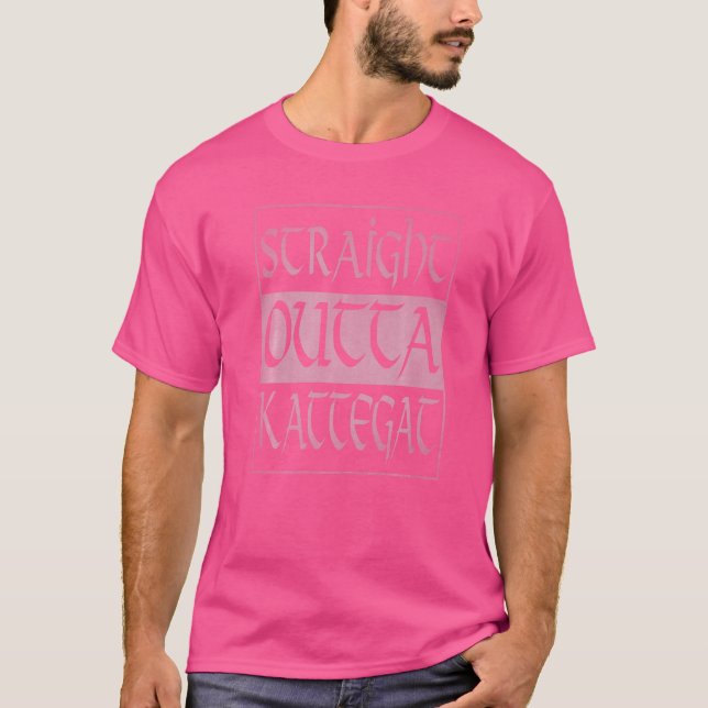 Straight Outta Kattegat Floki Viking Wikings 2 T-Shirt (Vorderseite)