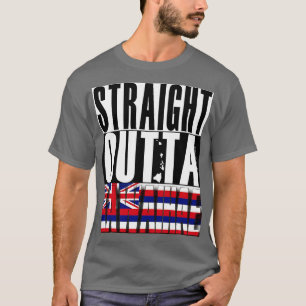 Straight Outta Kawaihae Hawaii State Flag von Hawa T-Shirt