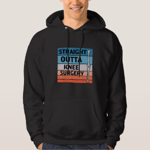 Straight Outta Knee Operation Retro gut 8 Hoodie