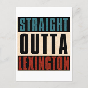 Straight Outta Lexington Kentucky KY Postkarte