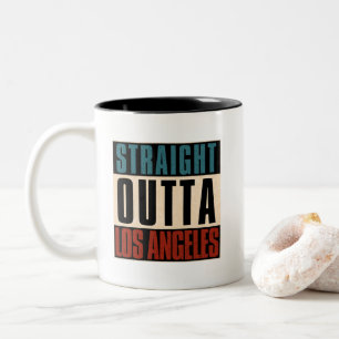 Straight Outta Los Angeles California USA Zweifarbige Tasse