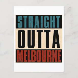 Straight Outta Melbourne Florida FL Postkarte