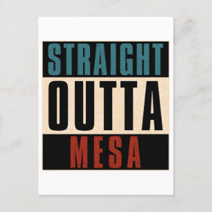 Straight Outta Mesa Arizona AZ Postkarte