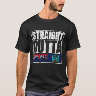 Straight Outta Montserrat Flag T-Shirt
