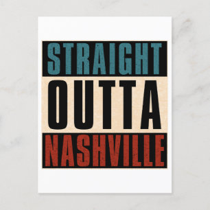 Straight Outta Nashville Tennessee TN Postkarte