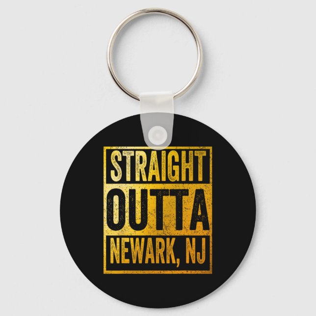 Straight Outta Newark New Jersey  Schlüsselanhänger (Vorderseite)