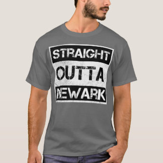 Straight Outta Newark New Jersey Vintage Distresse T-Shirt