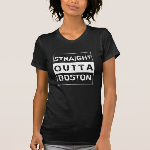 Straight Outta Passe Deine Stadt An T-Shirt