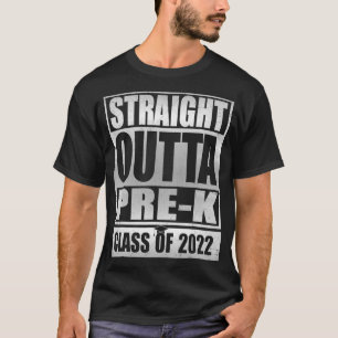 Straight Outta Pre K T Preschool Abschluss T-Shirt