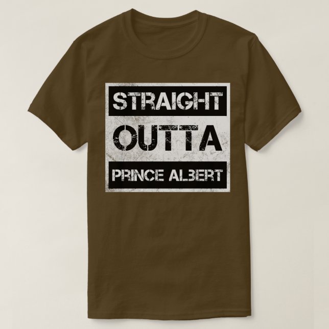 Straight Outta Prince Albert National Park Kanada T-Shirt (Design vorne)