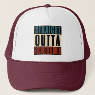 Straight Outta Rochester Hills Michigan MI Truckerkappe
