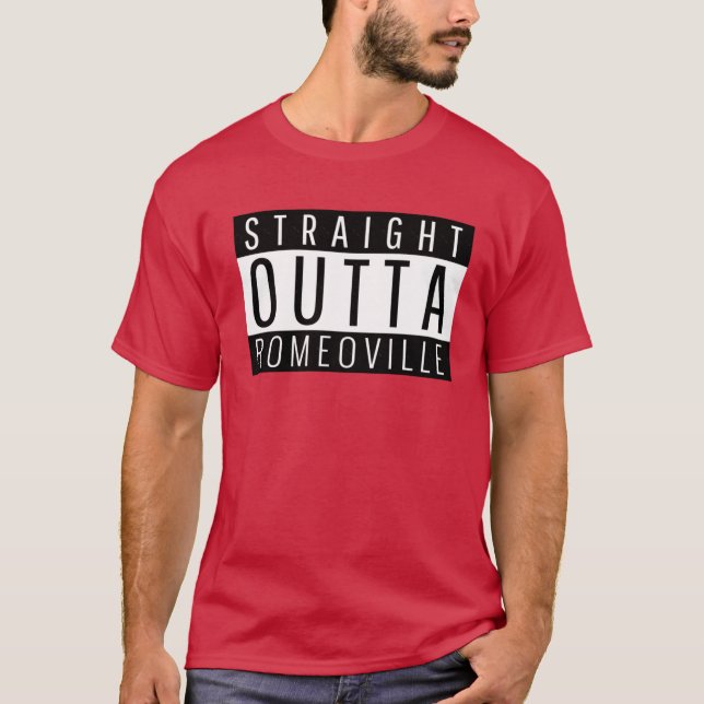 Straight Outta Romeoville Illinois Oversized T-Shirt (Vorderseite)