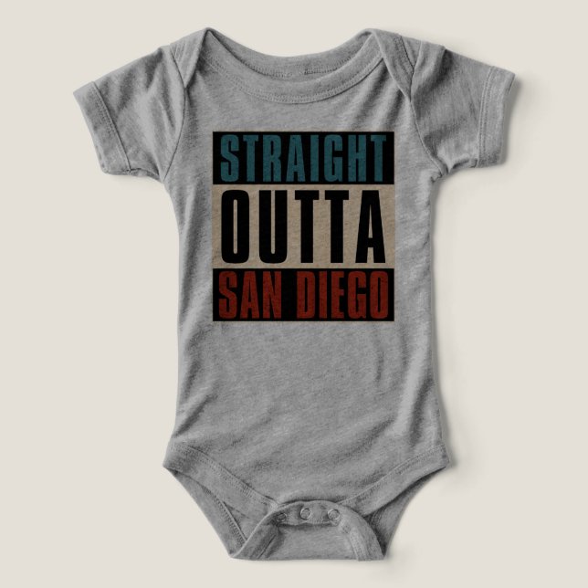 Straight Outta San Diego California CA USA (Design Vorderseite)
