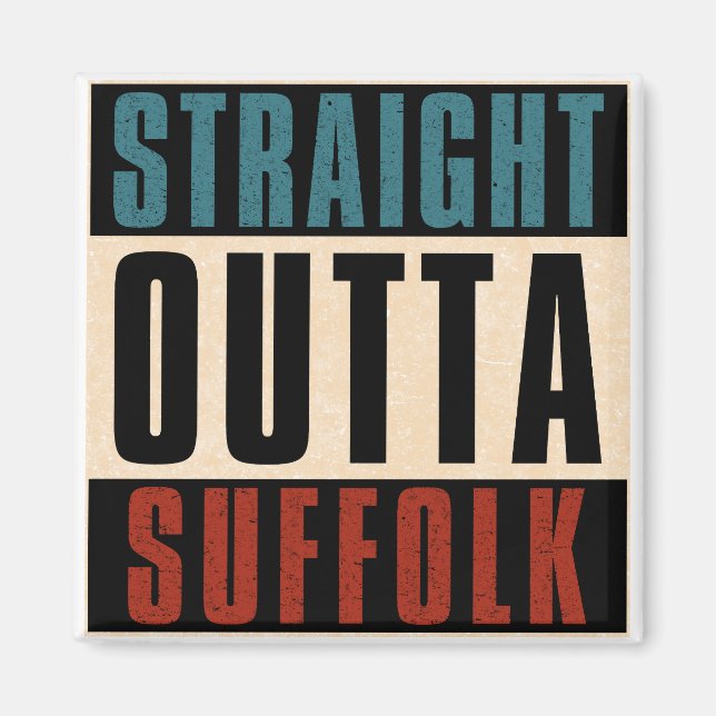 Straight Outta Suffolk Virginia VA Magnet (Vorne)